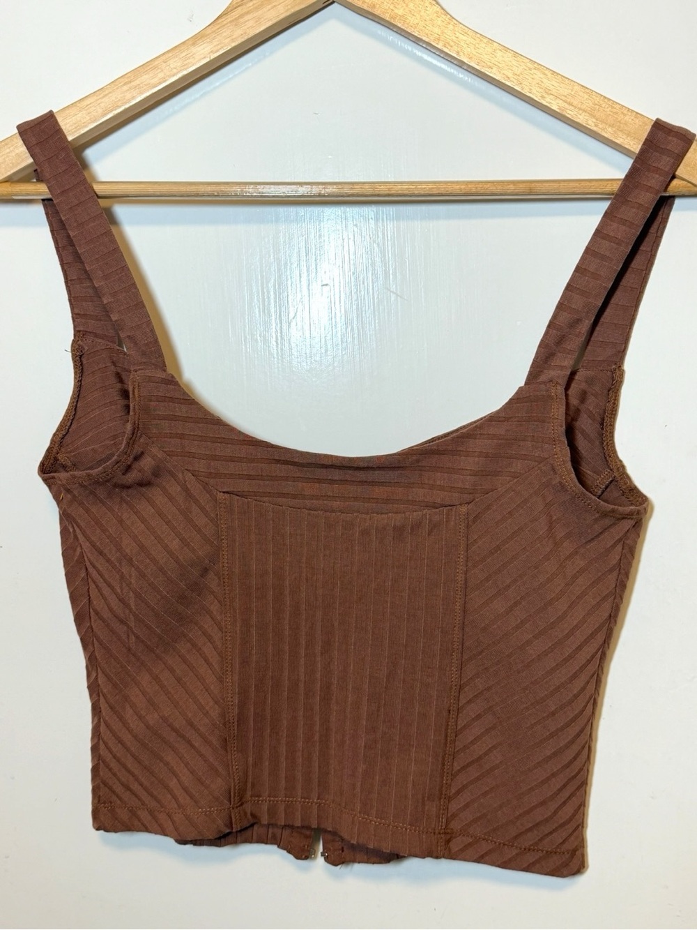 Free People Taupe Serenity Corset Cami Size M - Picture 4 of 9